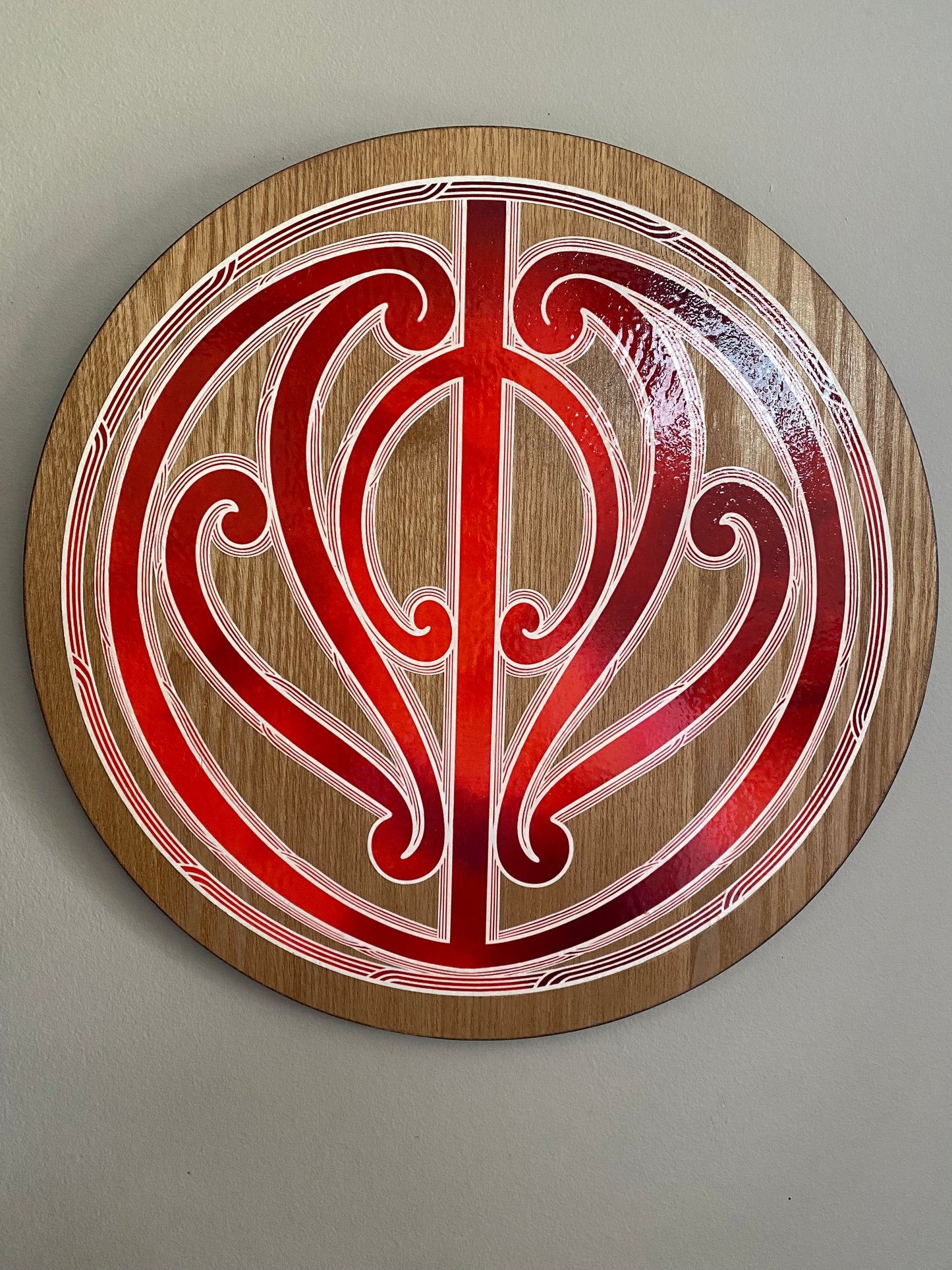 Red Koru - Circle