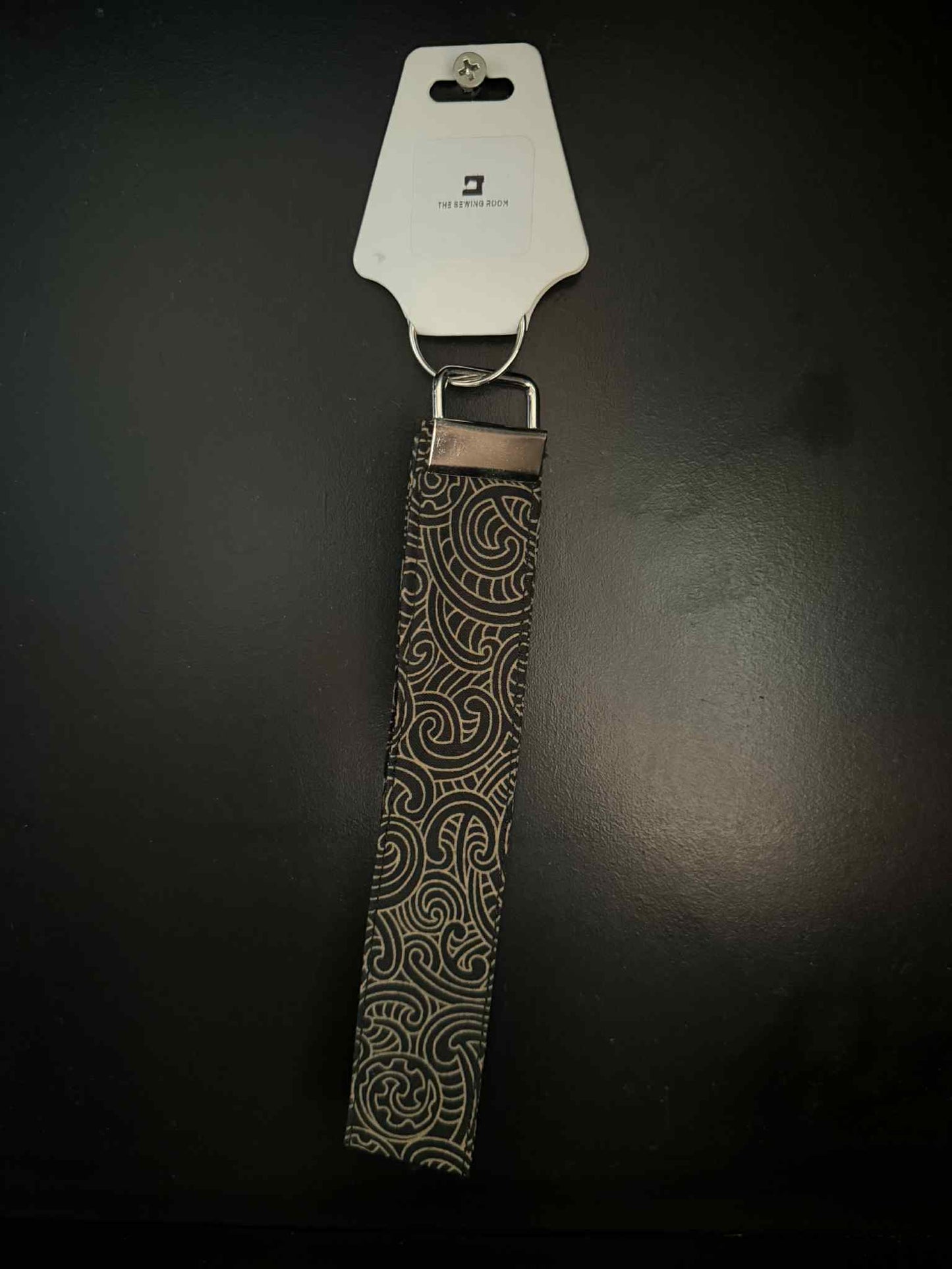 Black Koru Wristlet