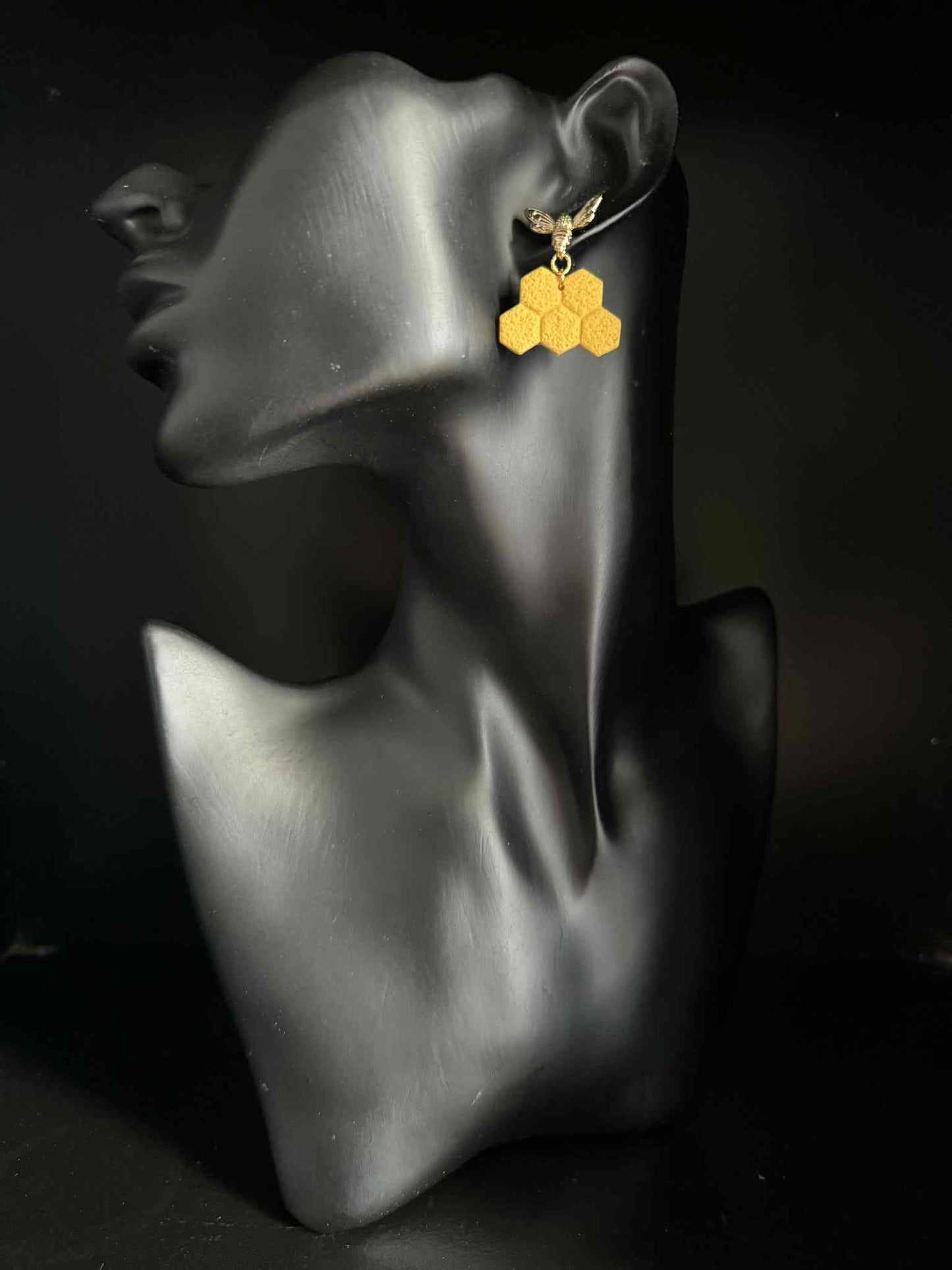 Bee & Honeycomb Earrings
