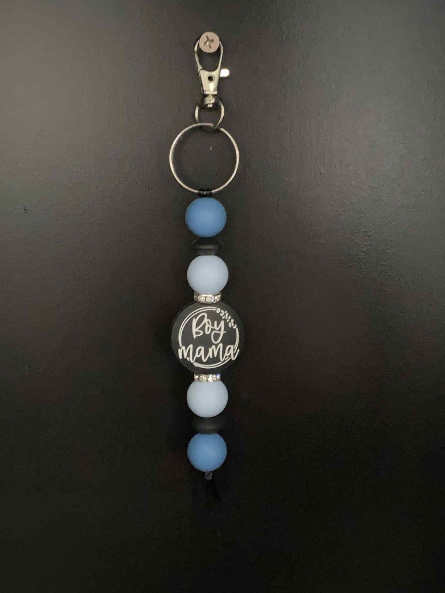 Boy Mama Keyring - Blue