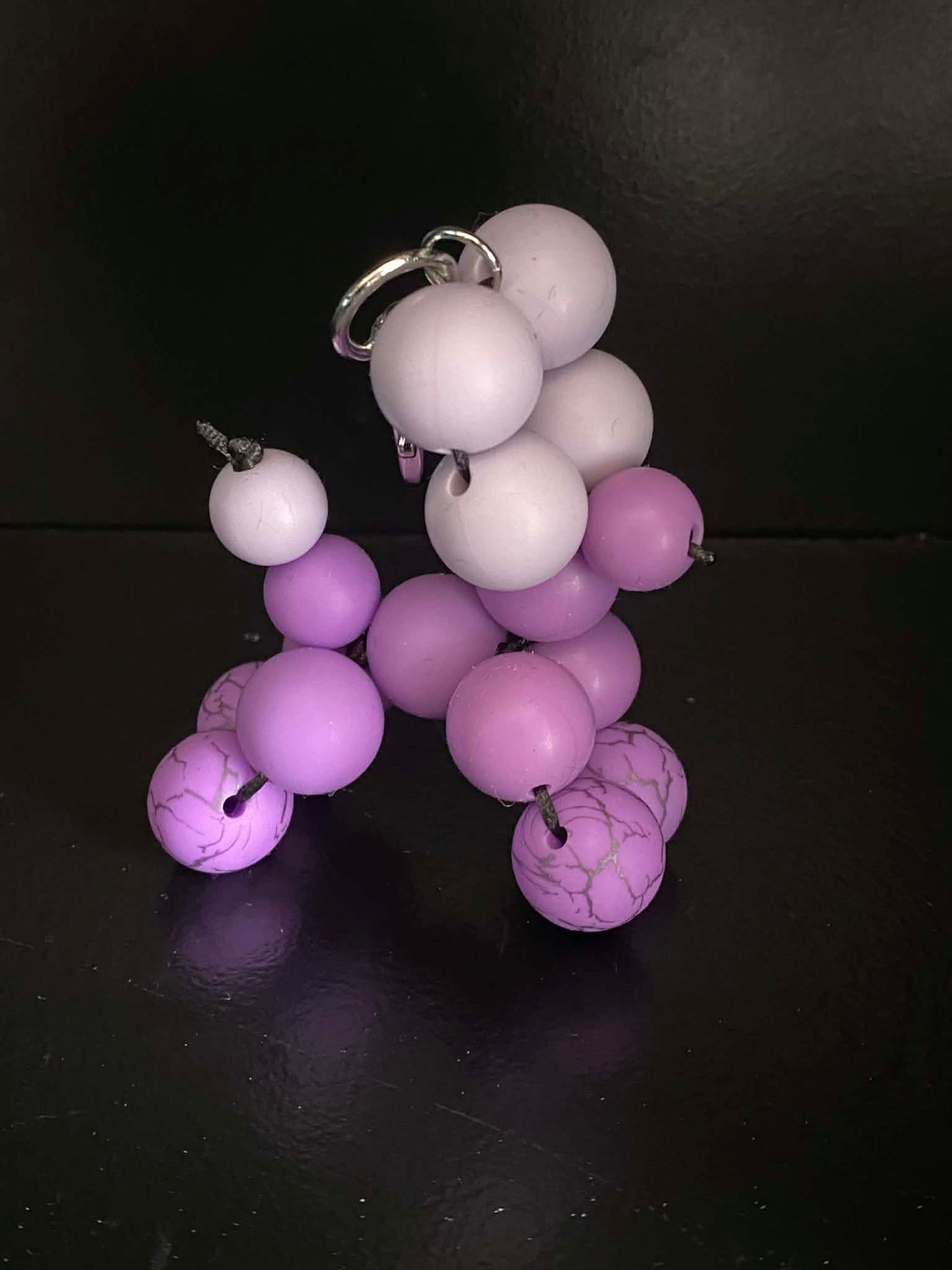 Purple Balloon Dog Keyring