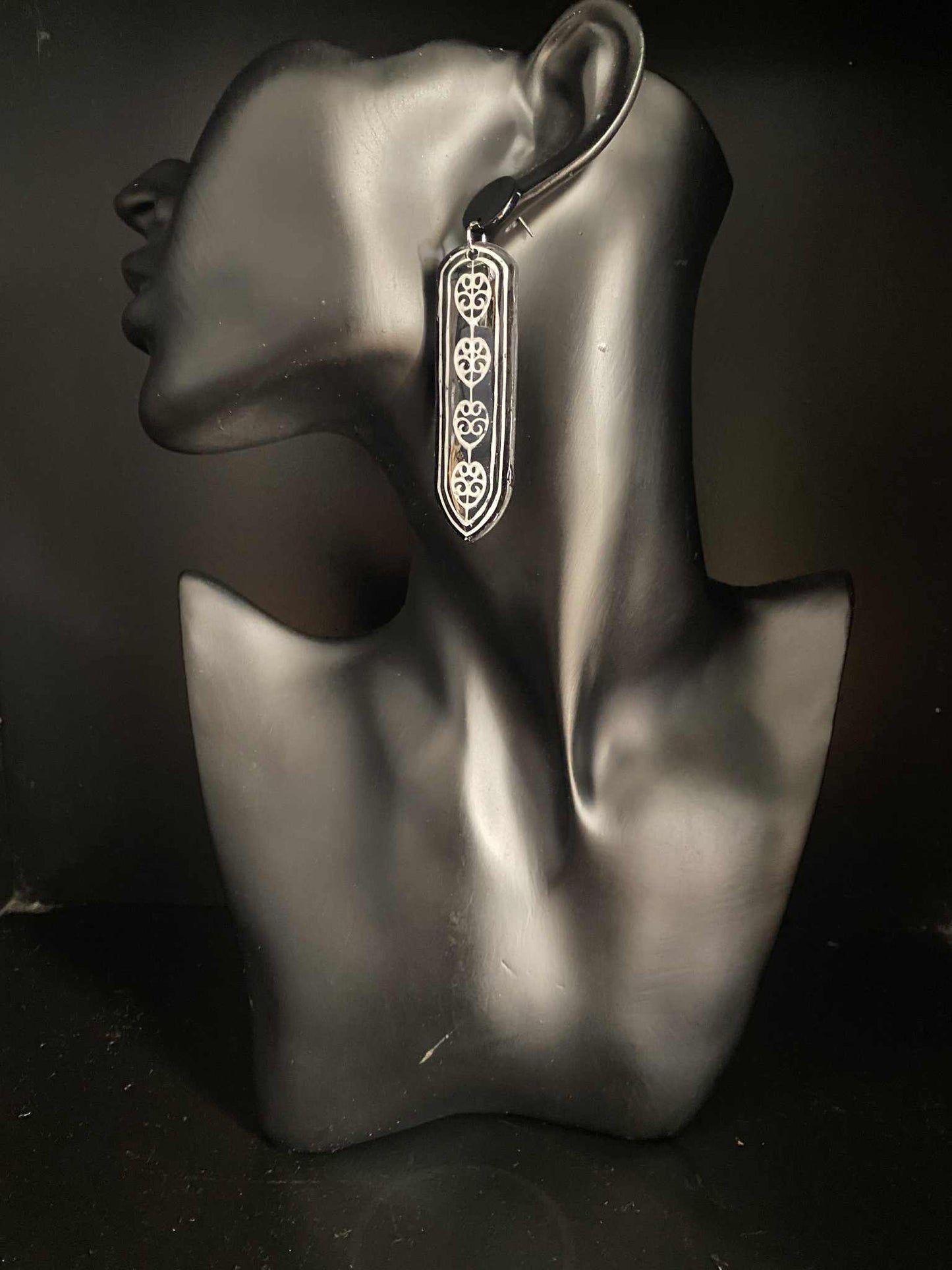 Rustic Framed Koiri Earrings