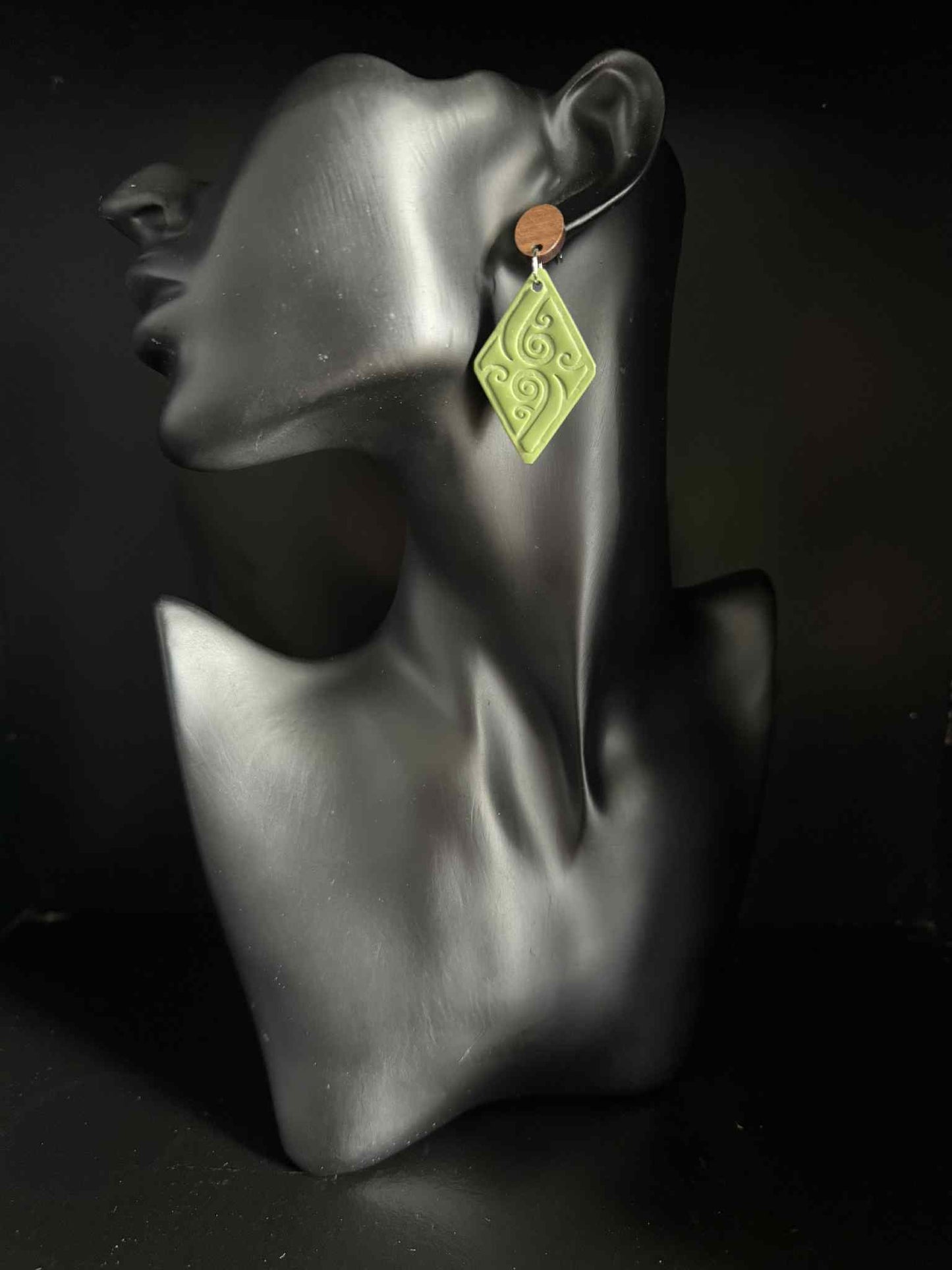 Diamond Koru Earrings