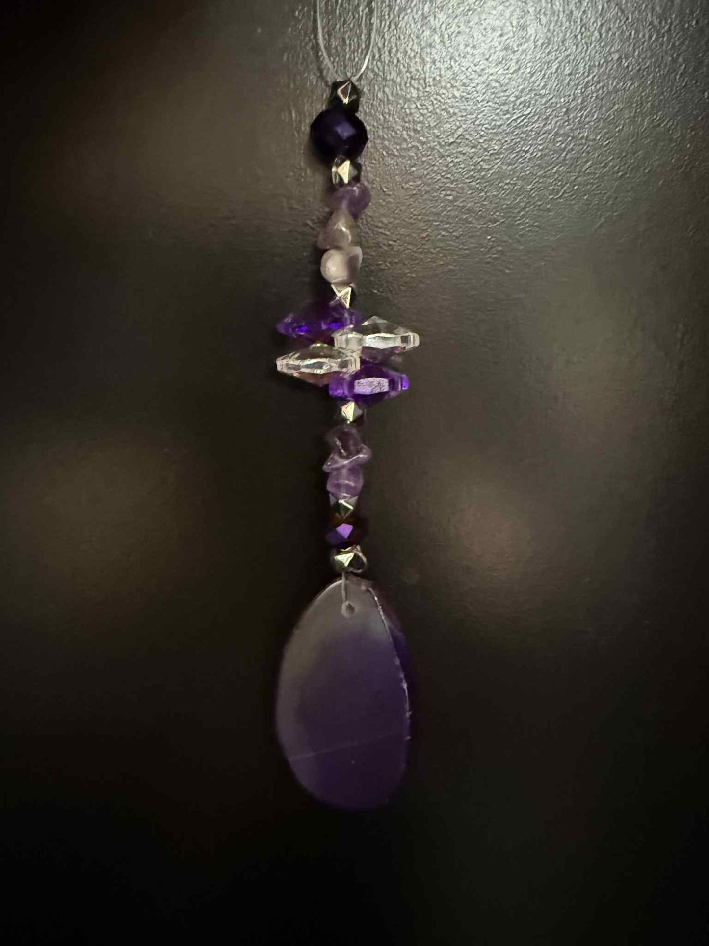 Purple Geode Suncatcher