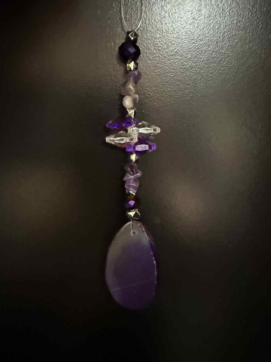 Purple Geode Suncatcher