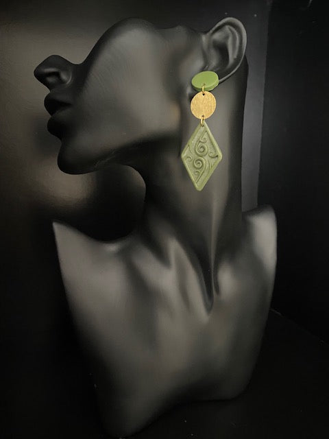 Diamond Koru Earrings