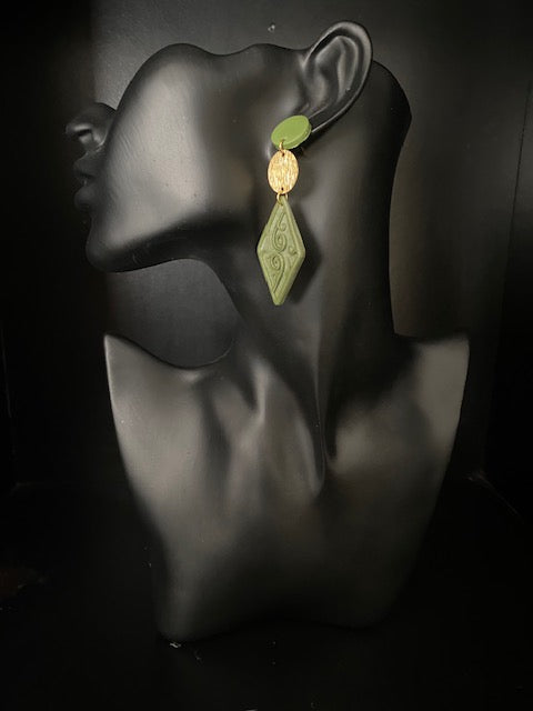 Diamond Koru Earrings