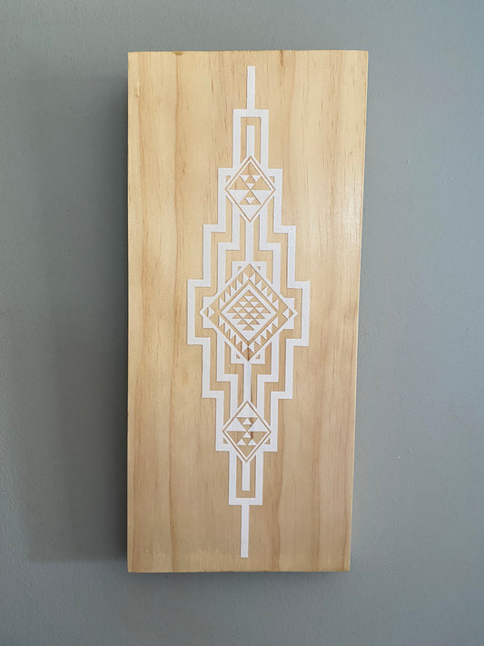 White Geometric Design - Rectangle