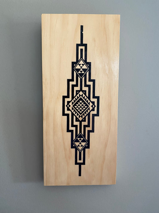 Black Geometric Design - Rectangle