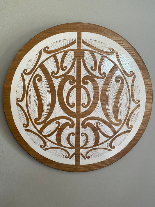 White Koru - Circle