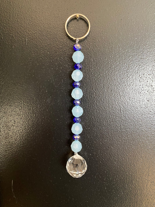 #6 Shades Of Blue Mini Suncatcher/Car Charm