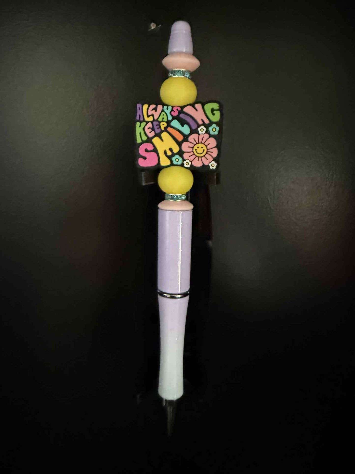 #7 Always Keep Smiling Purple Ombre Pen