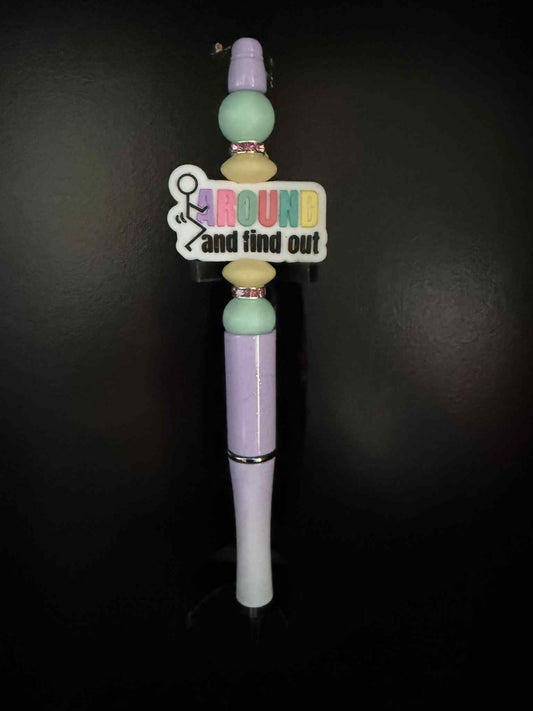 #8 F*** Around & Find Out Purple Ombre Pen