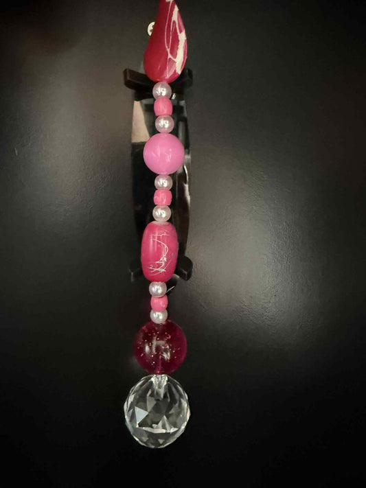 #8 Pink & White Chunky Suncatcher
