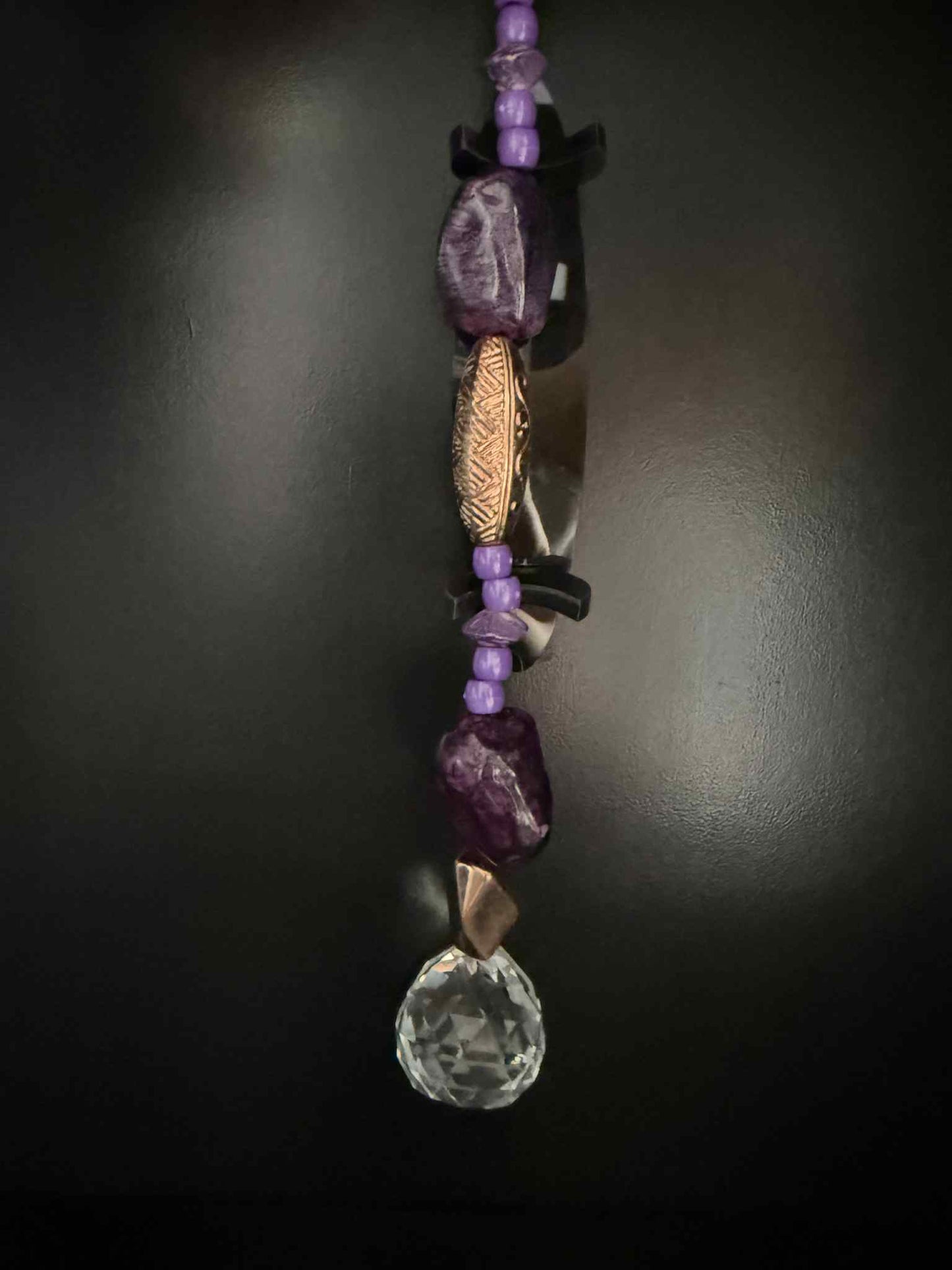 #10 Purple & Rose Gold Chunky Suncatcher