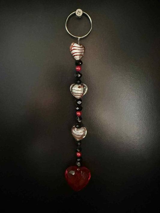 #1 Red Heart Mini Suncatcher/Car Charm