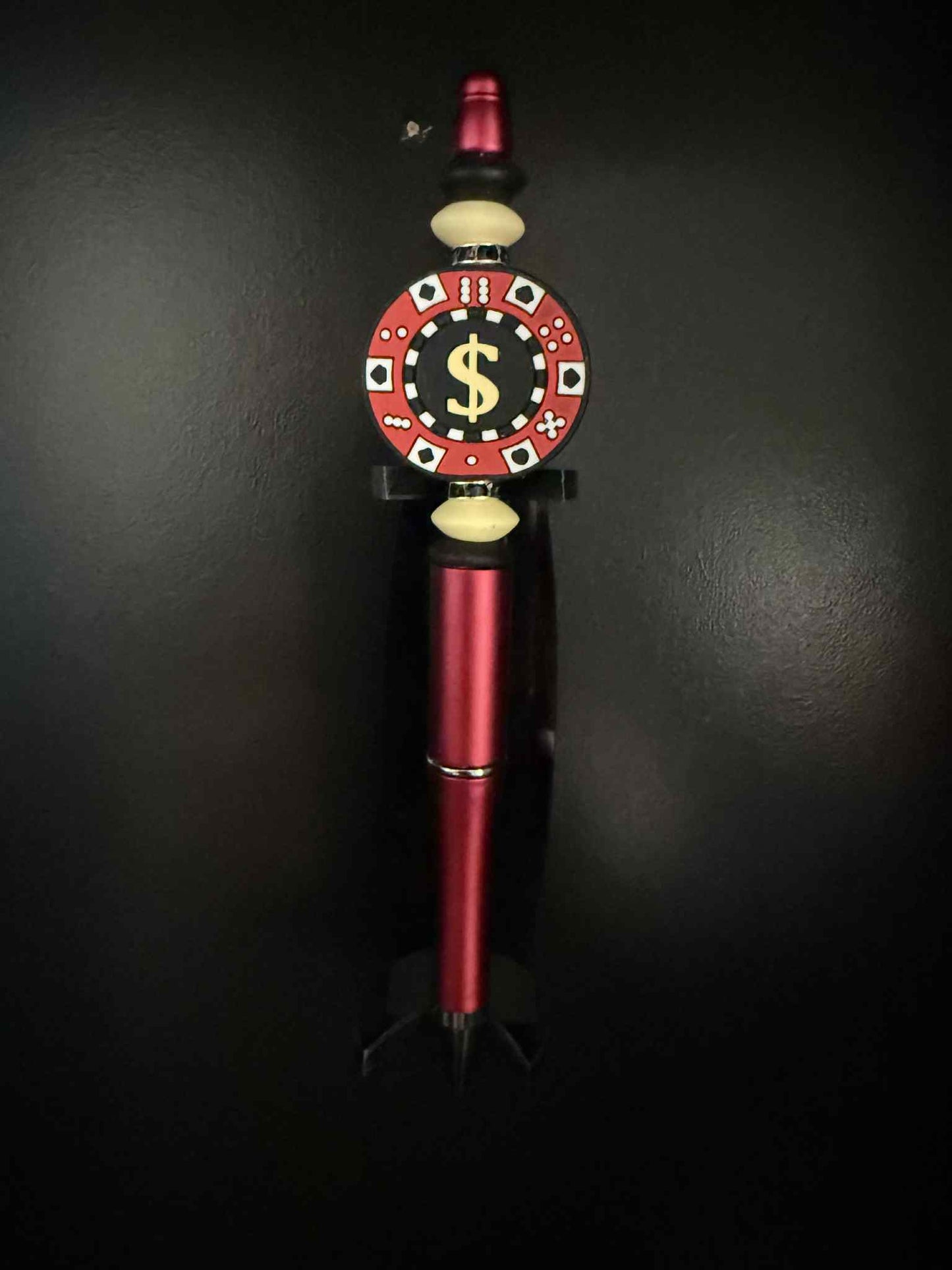 #2 Poker Chip Red Pen