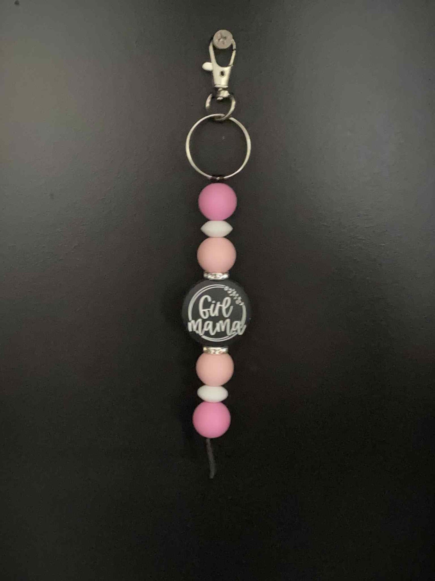 Girl Mama Keyring - Pink