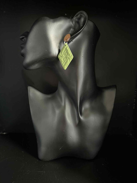 Diamond Koru Earrings