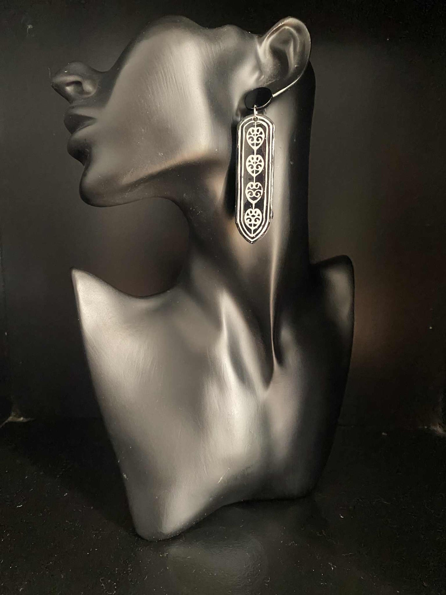 Rustic Framed Koiri Earrings