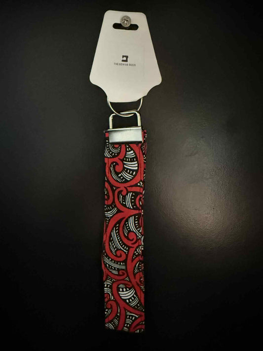 Red, White & Black Koru Wristlet
