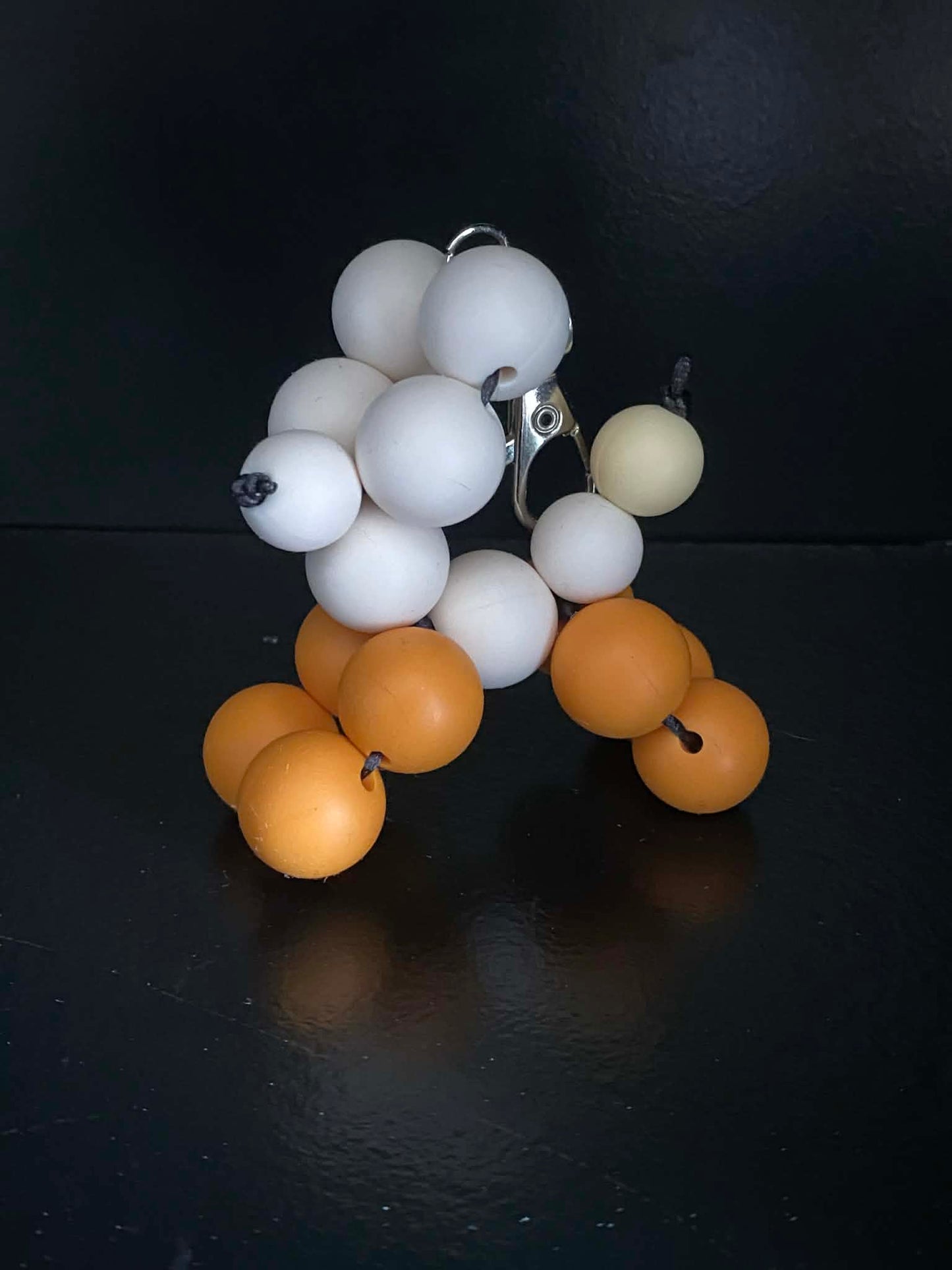 Orange Balloon Dog Keyring